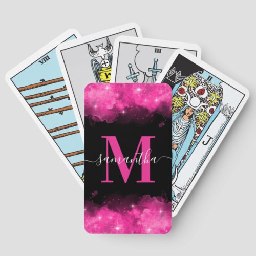 Pink Celestial Signature Monogrammed Tarot Cards