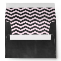 Pink Chalkboard Baby Shower Envelope