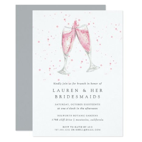 Pink Champagne | Bridesmaids Brunch Invitation