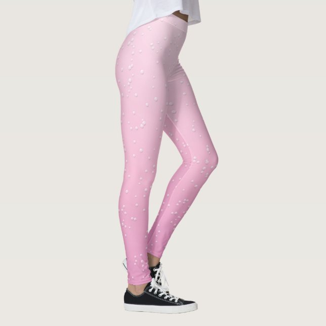 Pink Champagne Fun Fashion Leggings (Right)