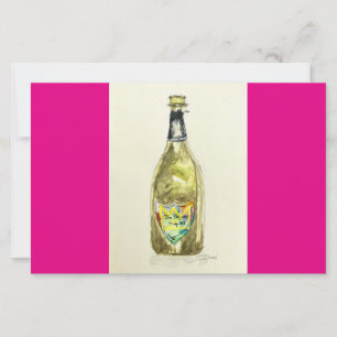 Pink Champagne Notecard Stationery