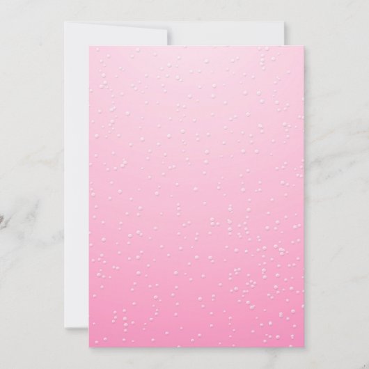 Pink Champagne with Tiny Bubbles Background Art (Front)