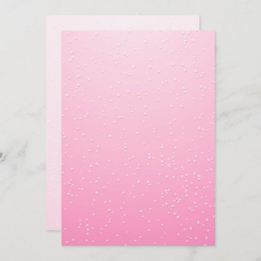 Pink Champagne with Tiny Bubbles Background Art (Front/Back)