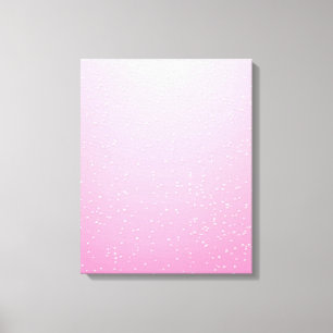 Pink Champagne with Tiny Bubbles Background Art Canvas Print