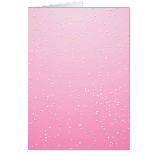 Pink Champagne with Tiny Bubbles Background Art Cards (Front)