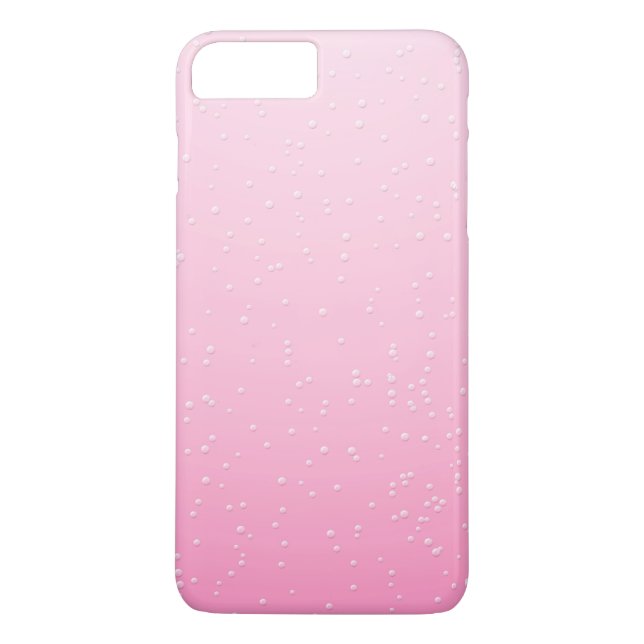 Pink Champagne with Tiny Bubbles Background Art Case-Mate iPhone Case (Back)