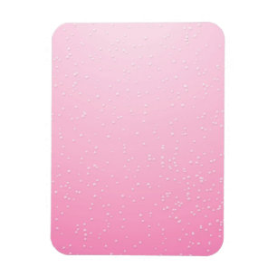 Pink Champagne with Tiny Bubbles Background Art Magnet