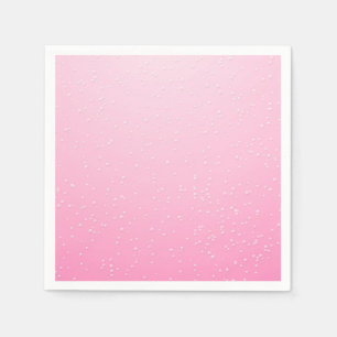 Pink Champagne with Tiny Bubbles Background Art Paper Napkins
