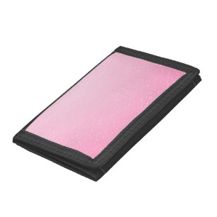 Pink Champagne with Tiny Bubbles Background Art Tri-fold Wallet