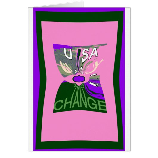 Pink Change Hillary USA We Are Stronger Together. (Front)