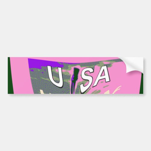 Pink Change  Hillary USA We Are Stronger Together Bumper Sticker