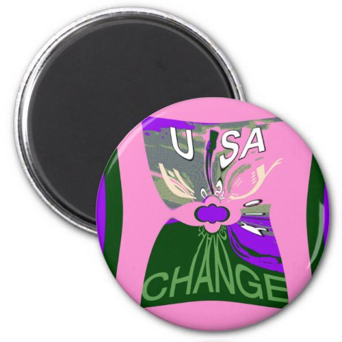 Pink Change  Hillary USA We Are Stronger Together Magnet