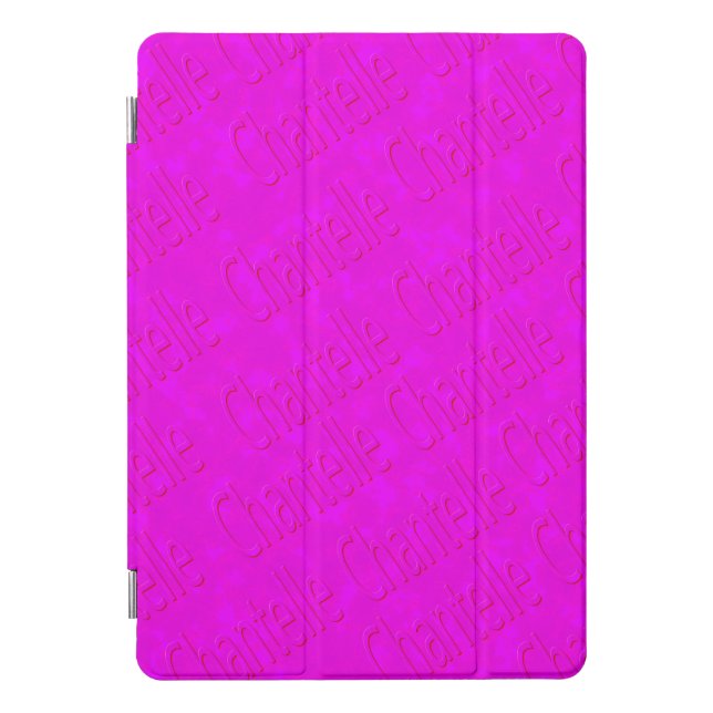 Pink Chantelle Names Logo, iPad Pro Cover (Front)