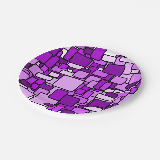 Pink Chaos Paper Plates (Angled)