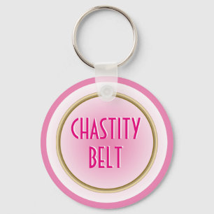 Pink Chastity Belt Keychain