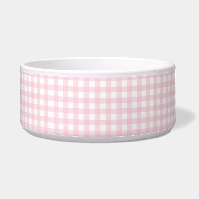 Pink Check Bowl (Front)