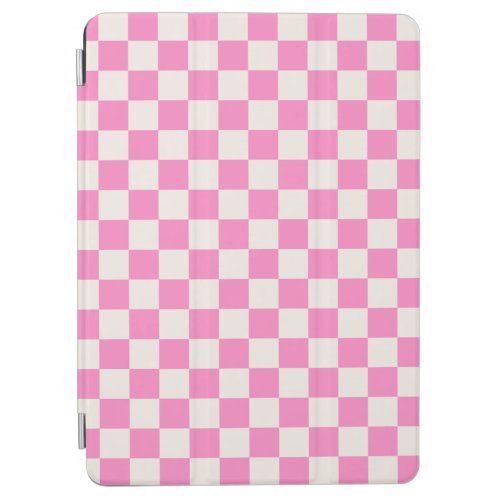Pink Check Checkerboard Pattern Checkered iPad Air Cover