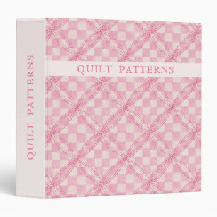 PINK CHECK QUILT Binder / Blush