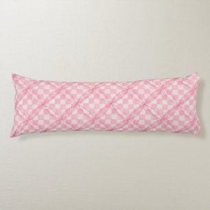 PINK CHECK QUILT Body Pillow