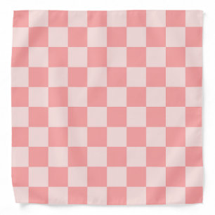 Pink Checkerboard Bandana