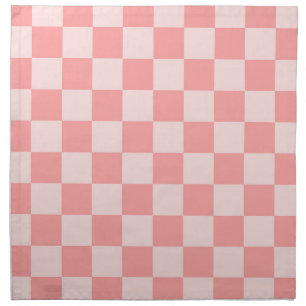 Pink Checkerboard Cloth Napkin