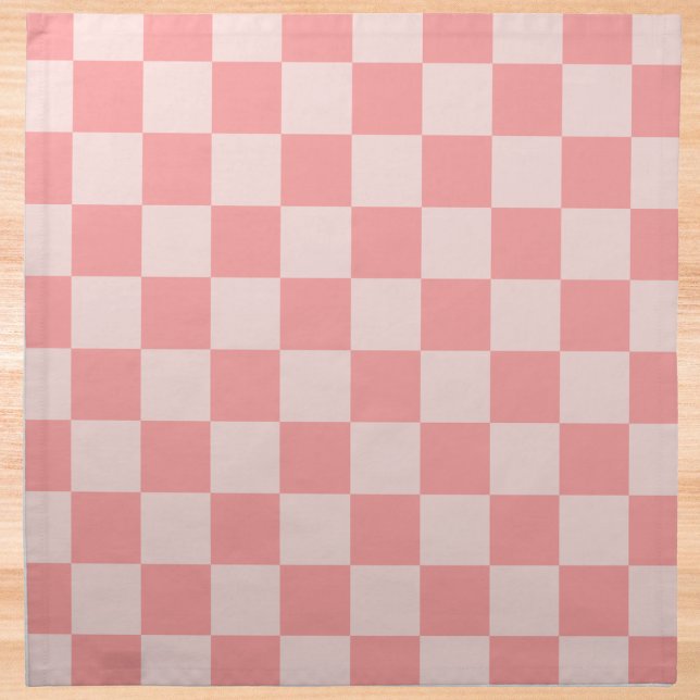 Pink Checkerboard Cloth Napkin (Creator Uploaded)