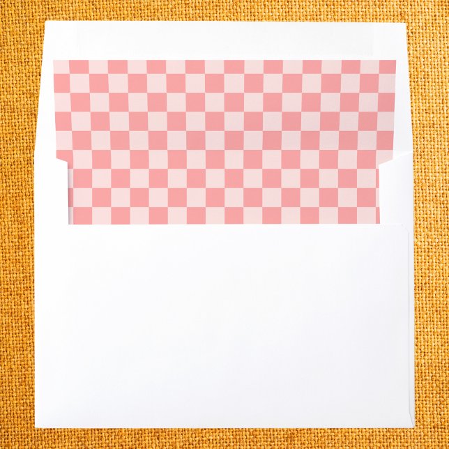 Pink Checkerboard Envelope Liner (Creator Uploaded)