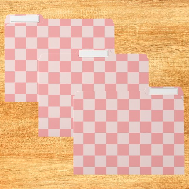 Pink Checkerboard File Folder (Creator Uploaded)