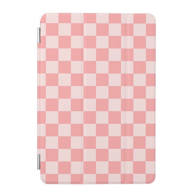 Pink Checkerboard iPad Mini Cover (Front)