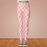 Pink Checkerboard Leggings<br><div class="desc">Pink Checkerboard</div>