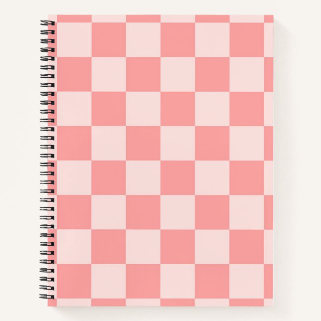 Pink Checkerboard Notebook (Front)