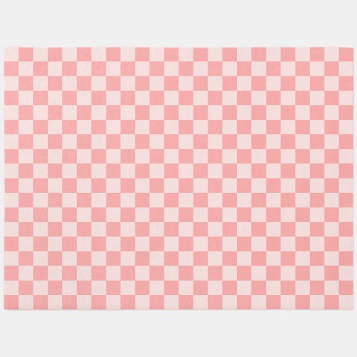 Pink Checkerboard Outdoor Rug