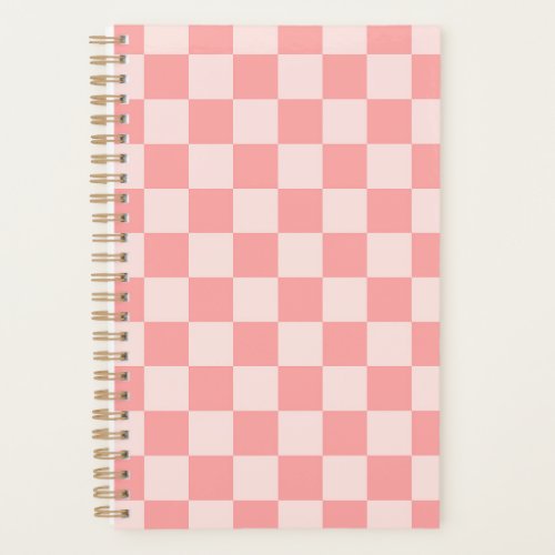 Pink Checkerboard Planner