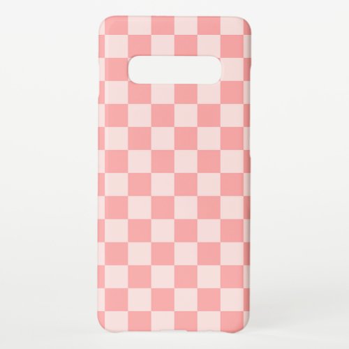 Pink Checkerboard Samsung Galaxy S10 Case