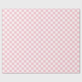 Pink Checkerboard Wrapping Paper