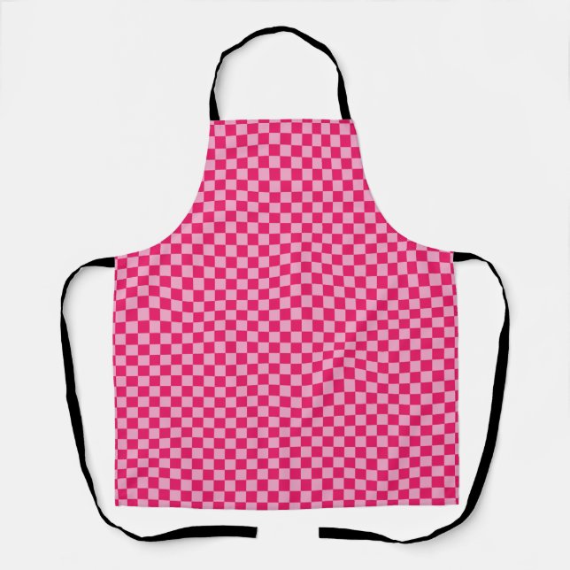 Pink Checkered Apron (Front)