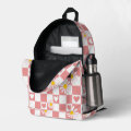Pink Checkered Backpack | Zazzle