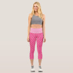 Pink Checkered Capri Leggings<br><div class="desc">Pink Checkered Leggings</div>