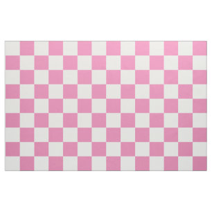 Pink Checkered Fabric