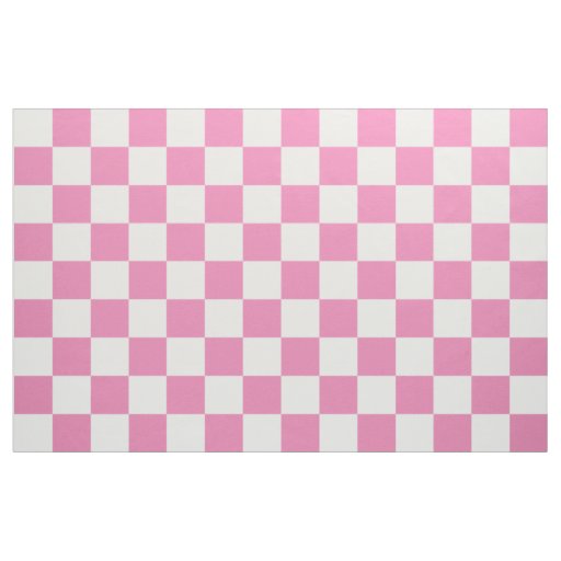 Pink Checkered Fabric