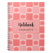 Pink Checkered Floral