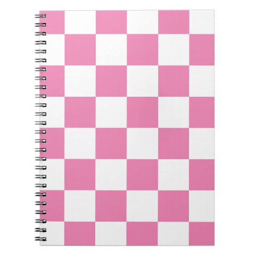 Pink Checkered Notebook