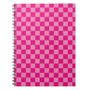 Pink Checkered Notebook