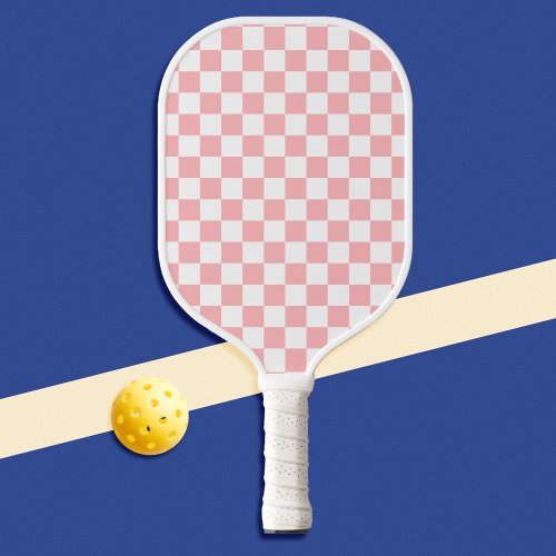 Pink Checkered Pickleball Paddle