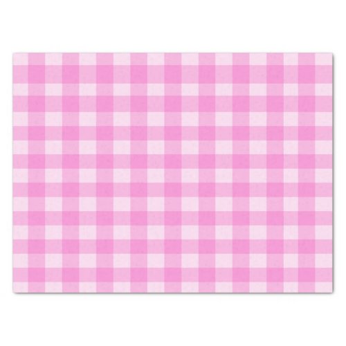 Pink Checkers_ Tissue Paper