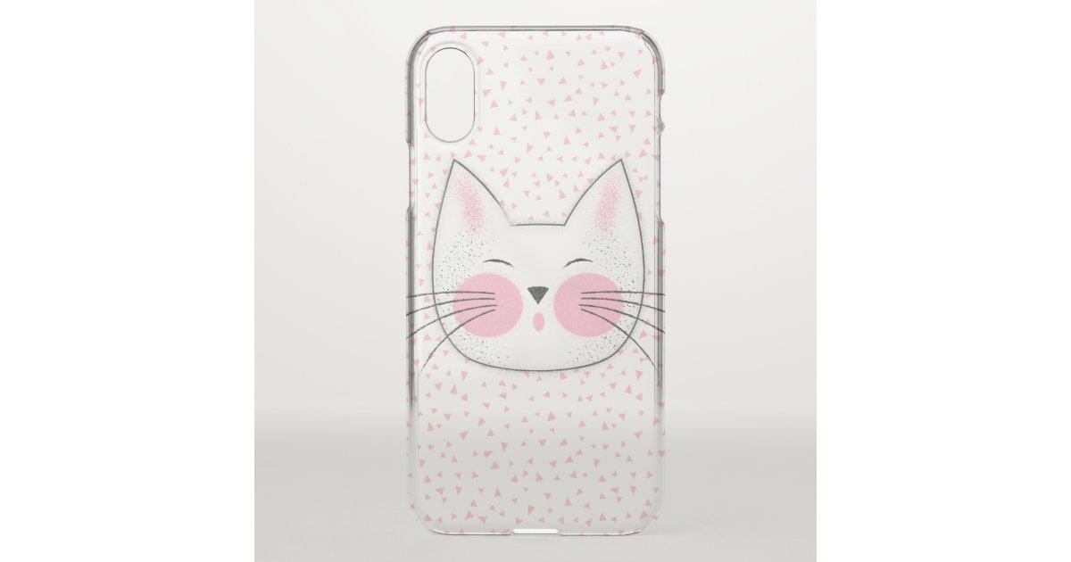 Pink Cheeked Kitty Cat Cute Kawaii Uncommon Iphone Case