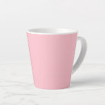 Pink Cheerful Solid Color Latte Mug