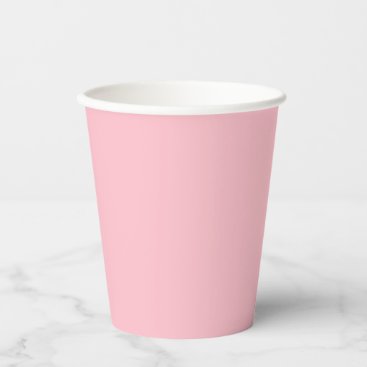 Pink Cheerful Solid Color Paper Cups
