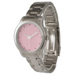 Pink Cheerful Solid Color Watch Pink Cheerful Solid Color Watch