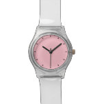 Pink Cheerful Solid Color Watch